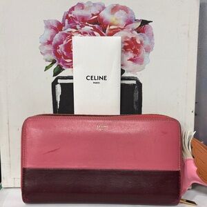 Celine 🌸 Continental leather Wallet W/instructions card-GUC